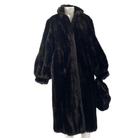 EMILIO PUCCI Faux Fur Coat Hat Vintage Size 10 1960s 70s - Picture 1 of 14